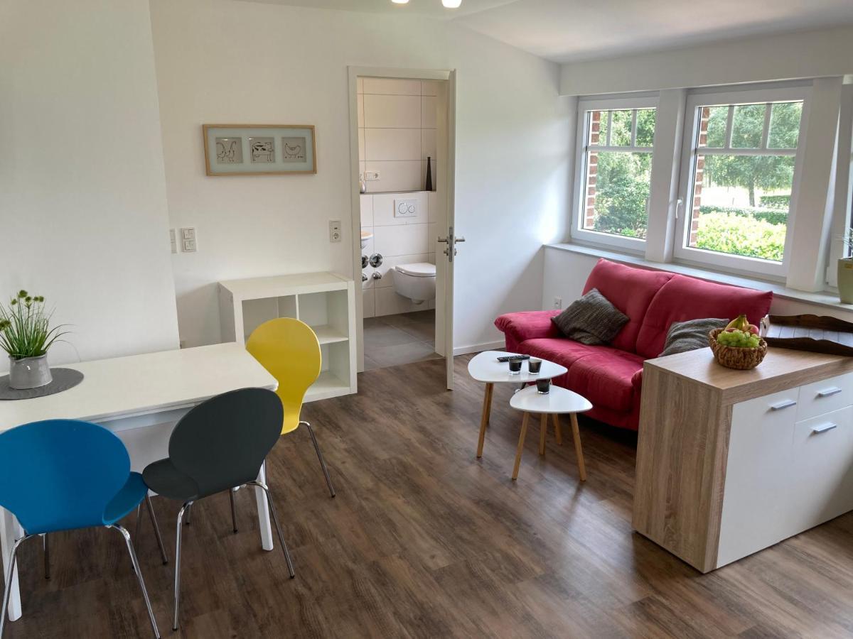 Ferienwohnung Heeser Birkenhof - Urlaub Auf Dem Bauernhof Mit Blick Ins Gruene Weeze Exterior foto